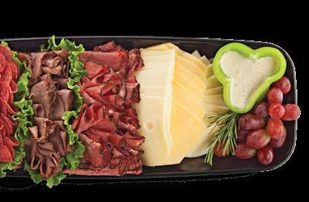 00 This artfully arranged sandwich is filled with premium DI LUSSO meats and cheeses served on a bed of crisp lettuce topped with ripe red tomatoes and onions Fantastic Fixin s Platter (serves 10-12).