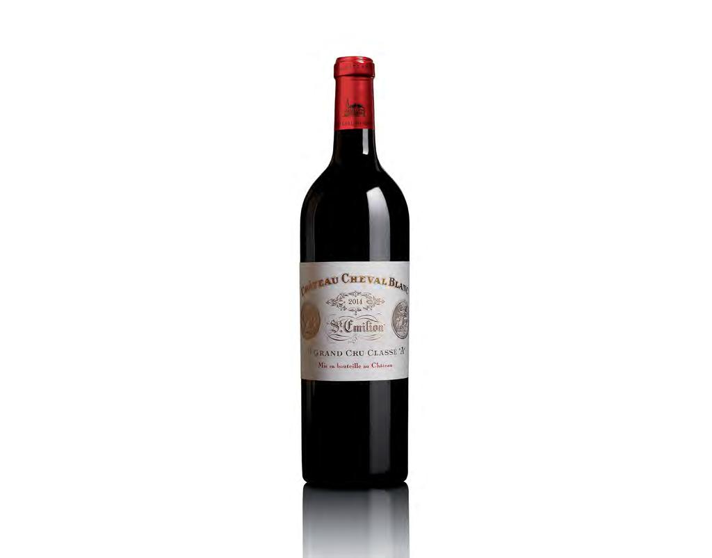 Château Cheval Blanc 2014 20 Lovely, deep, ruby-red colour. The rich, elegant bouquet reflects an impressive intensity, evolving into a cedar-wood bouquet.