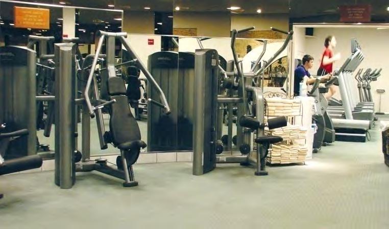 In the fitness center I can: Use the treadmills and other cardio equipment. Use the weight machines.