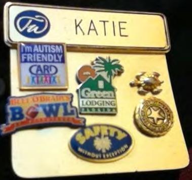 All TradeWinds employees wear a badge with their name on it.
