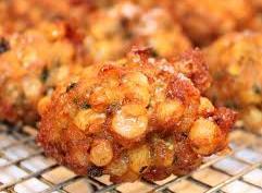 with our signature honey mustard sauce CORN FRITTERS 8 Corn kernels