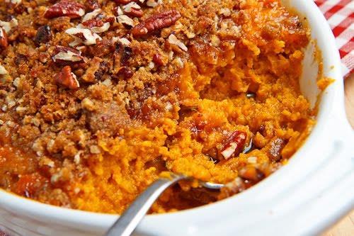 Put sweet potatoes in a medium saucepan with water to cover. Cook over medium high heat until tender; drain and mash.