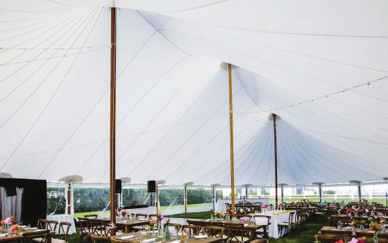 TENTS New Century Tents SIZE SQUARE WITH W/OUT CENTER AREA FOOTAGE DANCE DANCE POLES PRICE 40 x 40 1,600 80 112 1 $950.00 40 x 60 2,400 120 160 2 1,250.00 40 x 80 3,200 160 208 3 1,550.