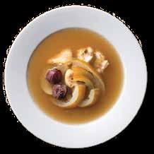 celery and chicken bits Alternative menu Mondays Wednesdays Fridays Sundays only CRAB MEAT SOUP WITH DRIED SCALLOPS