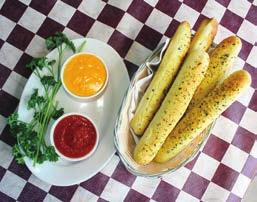 BreadstiX $3.99 Five specially seasoned soft breadsticks, oven fresh, served with red sauce and cheese. Mozzarella Deep Bread $5.