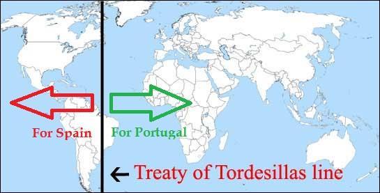 Asia. Increased tension with Portuguese causing the signing of the Treaty