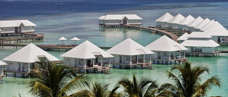 WATER VILLAS LOCATION Located along the colourful house reef of Diamonds Athuruga Beach & Water Villas, these newly built exclusive water villas are raised over the pristine waters of a shallow