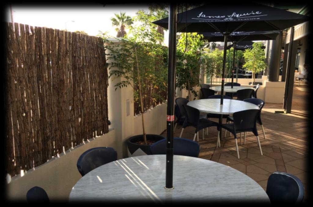 THE BEER GARDEN DESIGNATED SMOKING & NON SMOKING AREAS WITH COVERAGE FROM