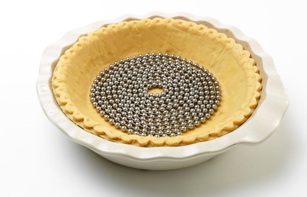 Great Product No Mess less Fuss Baking Perfect Crust Pie Weight Chain 100% Stainless Steel Dishwasher Safe Easily removes after baking.