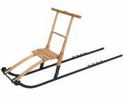 Classic and robust wooden kicksled that will last through weather and wind.