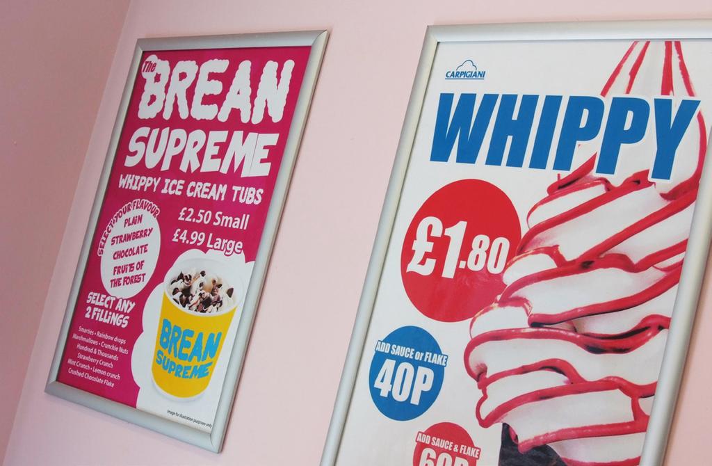 With ice cream based products being offered in a number of locations across the park, Bridget knew that the product needed to be of a consistent, high quality: Eating an ice cream in the sun is what