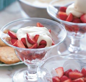 Strawberries with Balsamic Sabayon by Stephen Durfee Serve fresh strawberries with this chilled creamy sabayon sauce enhanced with balsamic vinegar.