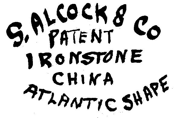 The Atlantic Shape we are familiar with is by T. & R. Boote. The mark above was found on the relish dish shown on page 7, top left.