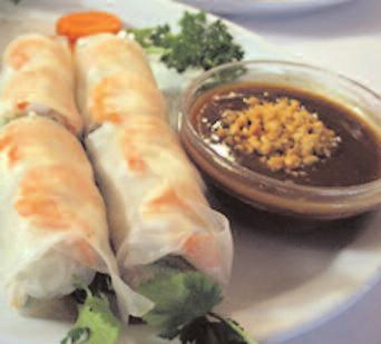 Appetizers A1. Egg Rolls (Cha Gio)/3 Rolls..................$5.99 A combination of black wood mushrooms, clear rice vermicelli, pork, chunks of carrot & onions wrapped in a crispy rice paper roll.