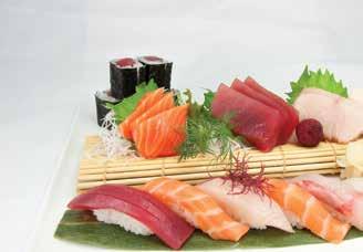 50 Tuna (GF) 6.00 Smoked Salmon (GF) 5.50 Eel 5.50 Tobiko 5.50 Fish roe Escolar (White Tuna) (GF) 6.00 Sea Scallops (GF) 8.