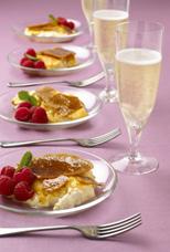 Recipe suggestions Party Crème Brulee By Mary Berry Serves 12 or more 1200mls (2 pints) double cream 300mls (1/2 pint) single cream 84g (3oz) caster sugar 12 egg yolks 3 teaspoons vanilla extract