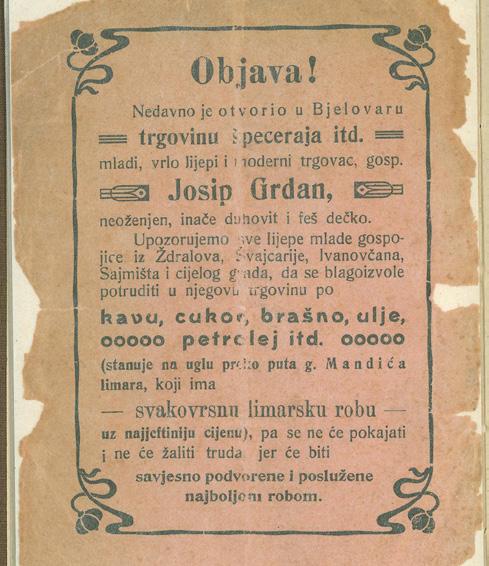 rođendan koji je obilježen različitim društvenim i kulturnim manifestacijama, a jedna od njih bila je i izložba Blago prvih bjelovarskih tiskara.