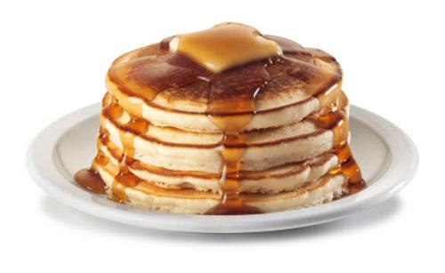95 3 delicious pancakes with maple syrup All Day Pancake Stack with Bacon... 6.95 3 delicious pancakes with bacon and maple syrup (optional) Something to Start Freshly prepared Soups of the Day.. 3.95 served with freshly baked crusty bread Fantail of Seasonal Melon.