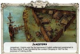 Jamestown In December of 1606, the London Company sent three ships with 144 men (no women) to start a colony in America. More than 40 men died at sea on the trip to America.