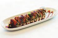 Rainier tempura style roll w/ tuna & avocado, topped w/ crab, spicy mayo,
