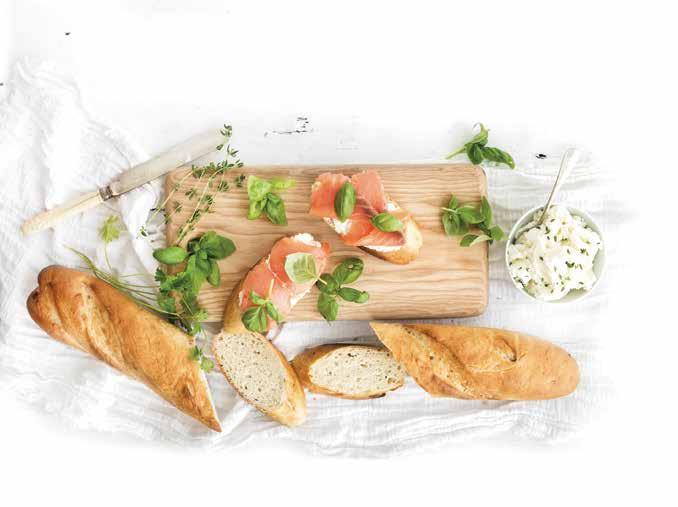 artisan bread Our meals are complimented by our handcrafted bread selection which includes white, whole wheat, rye, Italian, Italian olive ciabatta, low GI seed loaf, gluten-free loaf or a croissant.