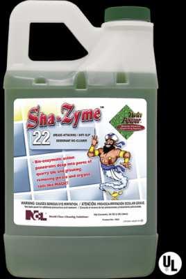 JAITORIAL SUPPLIES CARPET CARE PRODUCTS NCL-4022 CARPET CARE PRODUCTS SHA-ZYME 6-64 OZ.