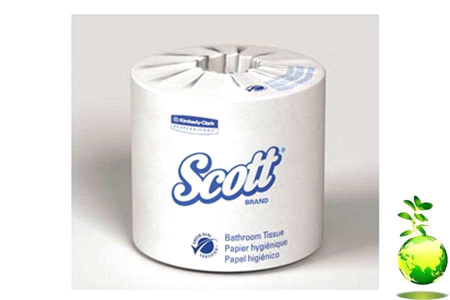 KC-13217 BATH TISSUE SCOTT 2-PLY ECOLOGO BATH TISSUE 80/CS Scott 100% RF Standard Roll Bathroom Tissue. Good for any location.