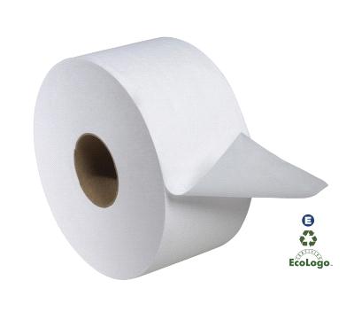 Made from 100% recycled fibers an environmental benefit Green Certification: UL-175 SCA-TJ0912 BATH TISSUE 9" 1-PLY GIANT ROLL TISSUE 12/CS Tork Advanced jumbo bath tissue's high capacity provides