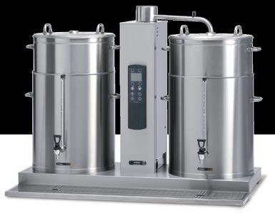 Serving trolley CB 10W Stainless steel filter holder for 40 litre container Only the largest size has a filter holder made of stainless steel instead of plastic.
