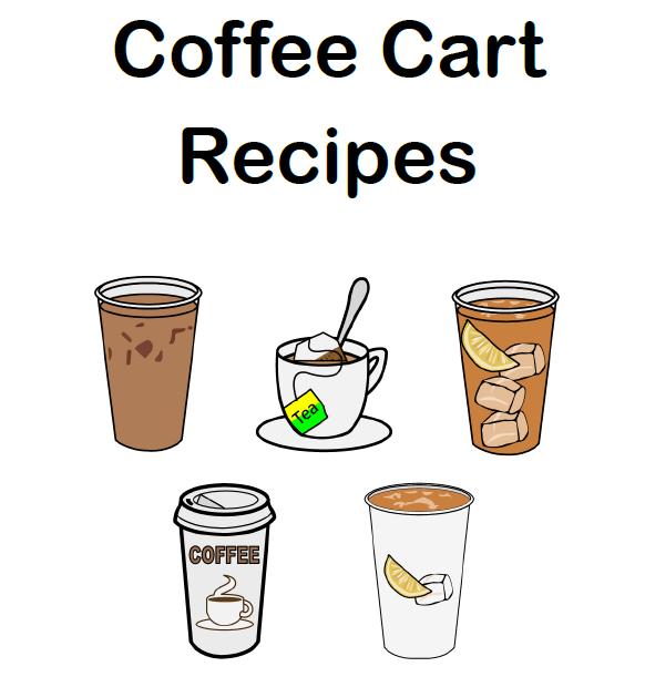 F L I P C H A RT R E C I P E beverage cart flip chart recipe.