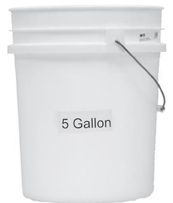5 Gallon bucket to catch waste water Utensil-Washing Facilities - Booths with food preparation require three
