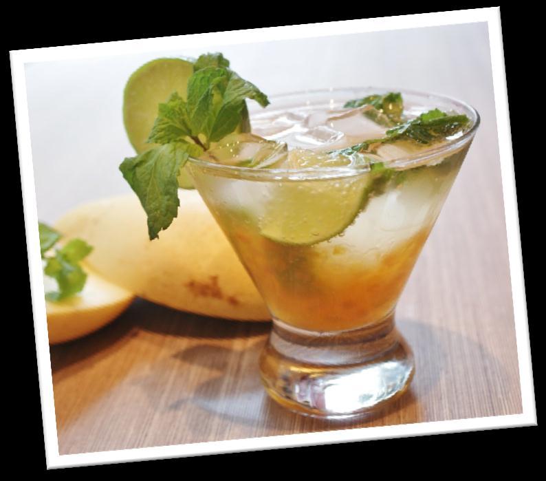 Using a muddle, gently crush the lemon and mint leaves to bring out the flavour. Pour the Ripple Base, ice and Rum. Top up with Soda Water.