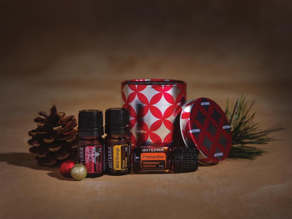 50 wholesale 25 PV Capture the magic of the holidays by combining the inviting scents of Holiday Joy, Cinnamon and Wild Orange essential oils.