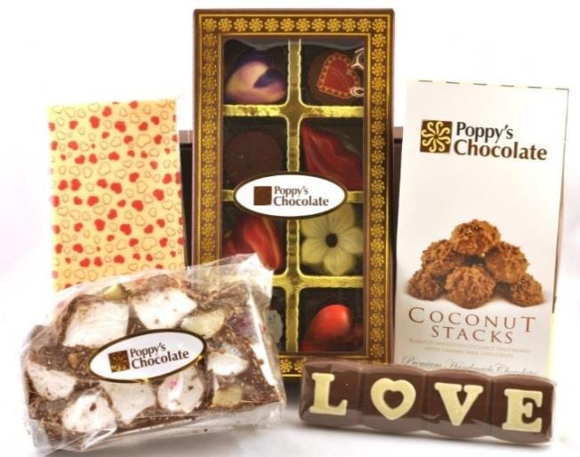 SMALL HAMPER Includes: Box 4 Poppy s Chocolates, Rocky Road