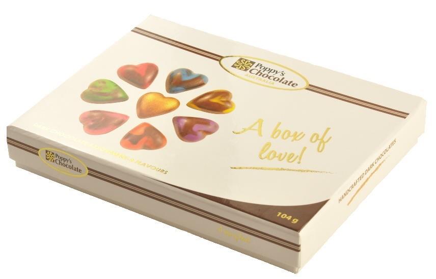 Poppy s Chocolate have not cut any corners in creating a box that is a total sensual experience.