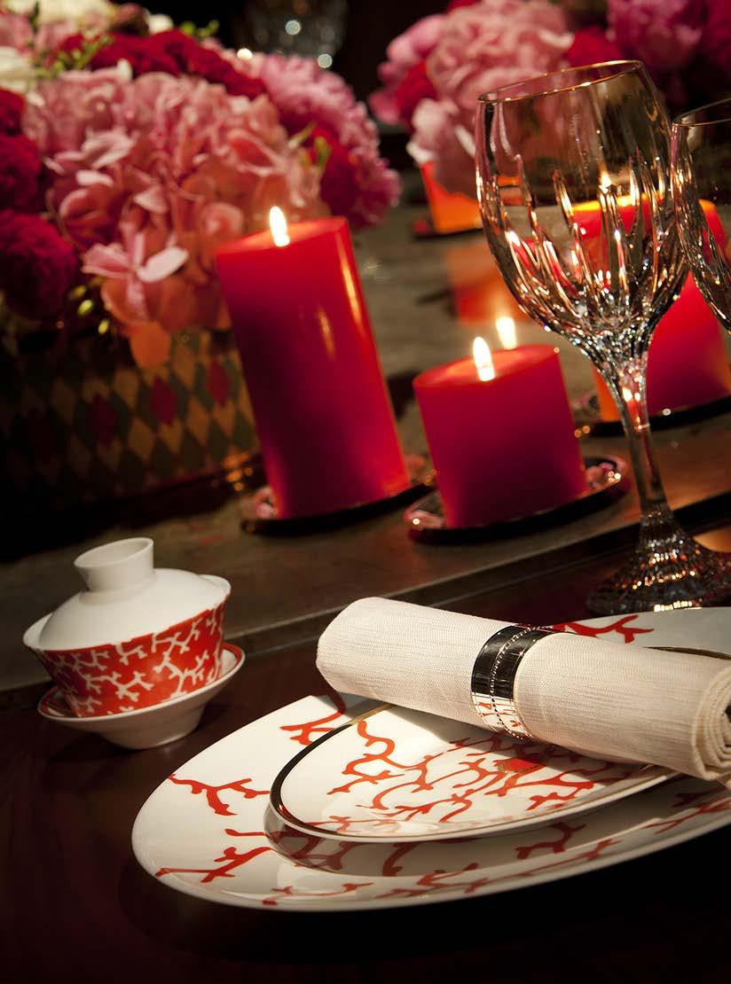 CRISTOBAL BY RAYNAUD Add a touch of resplendent rouge to your occasion. The iconic Cristobal collection by Raynaud makes a stylish statement on your dinner table.