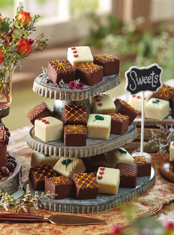 And you ll love the fact that there s no cutting, no serving no mess. Introducing Reception Cakes: a slightly upsized version of the classic French petits fours.