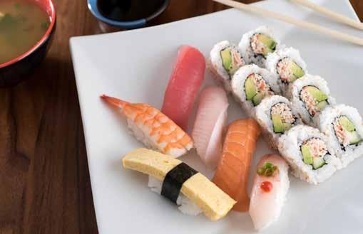 SUSHI 101 A GUIDE TO SUSHI SUSHI & NIGIRI ASSORTMENT MAKI Maki is the traditional introduction to sushi.