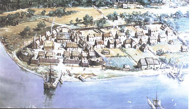Location of Jamestown When the settlers first