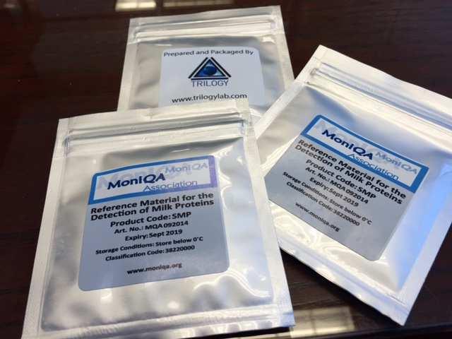Samples available for further testing Packets contain an overfill of 5 grams and are contained in a zippered foil pouch Storedat-16 C Planned contingent