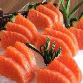 50 MAGURO & HOKKI GAI SASHIMI [FRESH FISH SLICES] SA1 SA2 SA3 SA4 SA5 SA6 SA7 MAGURO [raw tuna slices 6 pcs] SAKE [raw salmon slices 6 pcs] HAMACHI [raw