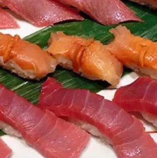 pcs] MIXED SASHIMI [raw mixed fish slices 13 pcs] 1 SAKE SASHIMI SUKIYAKI MIXED SASHIMI SK1 CHICKEN SUKIYAKI [served w/ Napa cabbage, tofu, onion, mushroom,