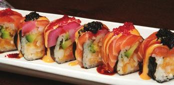 Topped With Spider Black Dragon Roll $13.