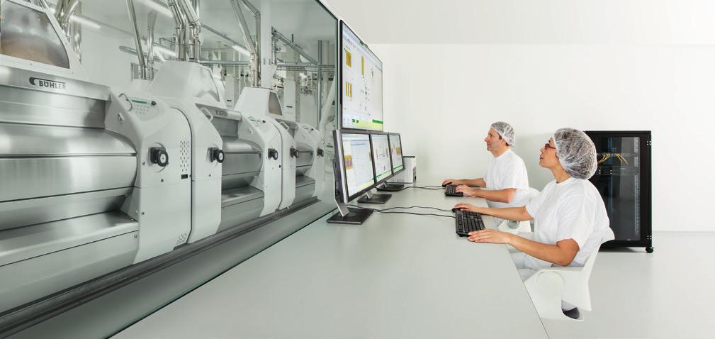 Tailor-made automation and services For safe and reliable operation Automation for reliable control of product quality Production processes and product quality, under control at all times with Bühler
