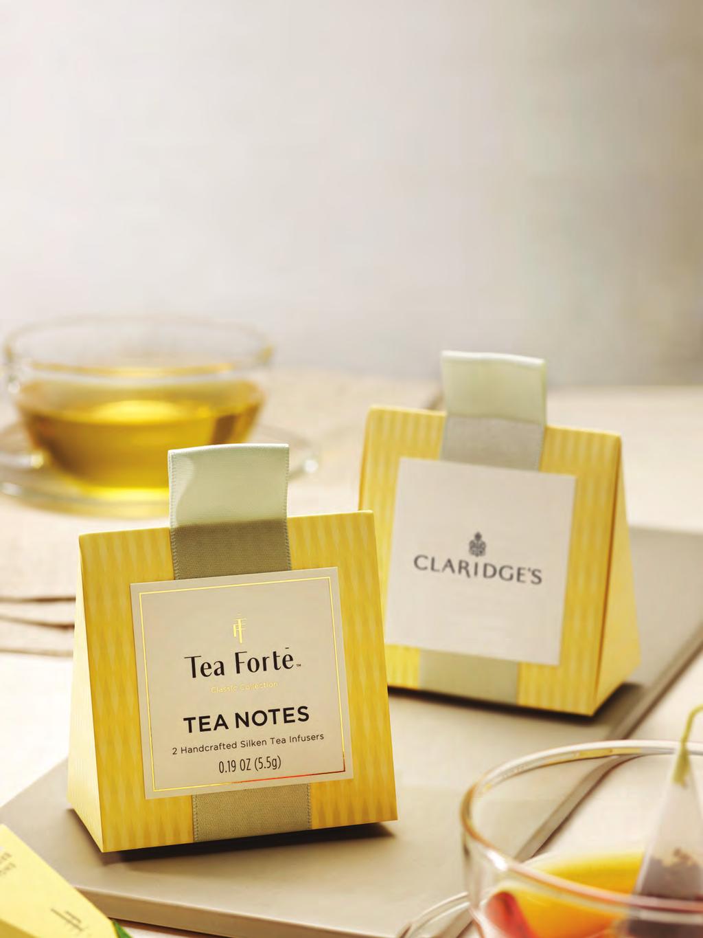 6 / 1.800.721.1139 tea notes Give the gift of tea for two with our dual-infuser boxed set customized with your logo.