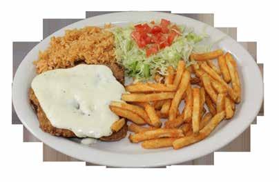 33 Chicken Fried Steak or Chicken Fried Chicken Home-made, served with french fries, rice, salad & toast. $10.99 No.