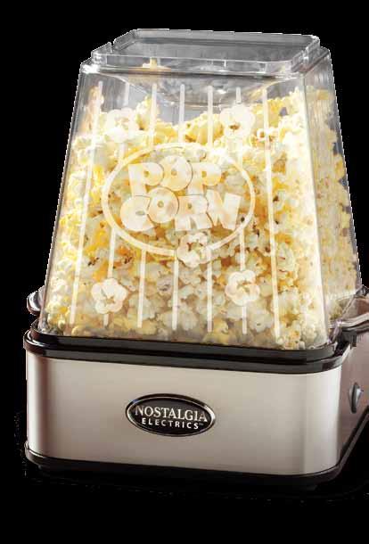 5 ounce stainless steel kettle in this electric popcorn maker pops upto 10 cups of movie theater