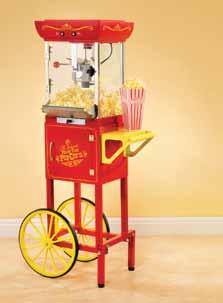 Makes 8 cups of HKP200 Hollywood Series Kettle Popcorn Maker Makes popcorn in classic, movie