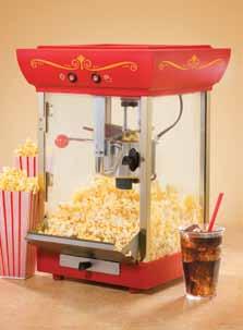 miniature vintage popcorn cart, this electric kettle popcorn maker pops up to 8 cups of hot and