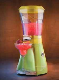 Tropical colors and front-facing spout for easy dispensing make this